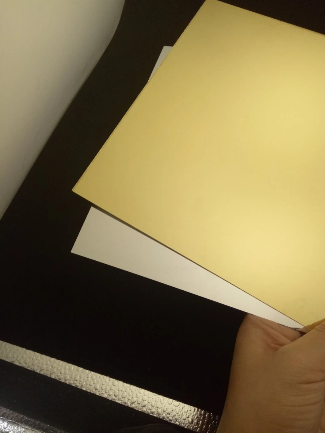 Cheap Glass Perspex Plexiglass Gold Plastic Acrylic Mirror with Adhesive