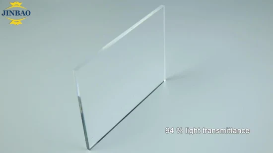 Jinbao 4mm 5mm 10mm Custom Decorative Laminate Price Rigid Perspex PMMA Glitter Glass Transparent Plastic Board Color Cast Clear Acrylic Sheet