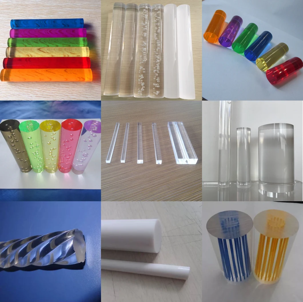 Acrylic PMMA Rod Plexiglass Solid Sticks Round