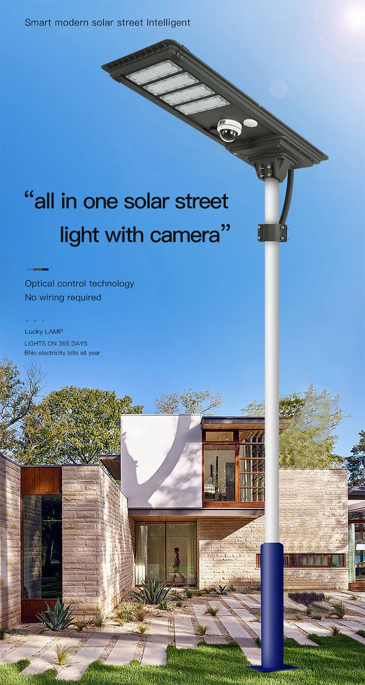Home Outdoor Lighting 600W 800W 1000W All in One Integrated SMD Solar LED Street Light 300 Watts Accessory Solar Panel