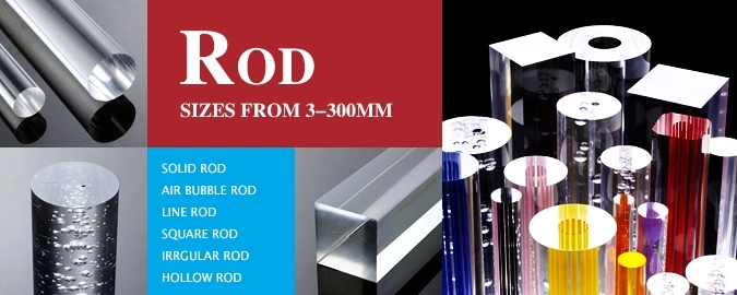 Round Solid Acrylic Rod PMMA Plexiglass Rod
