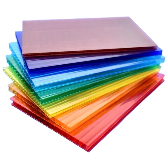 100% Bayer Raw Material Light Weight UV Protected High Transmission Low Price Polycarbonate Hollow Sheet PC Sheet